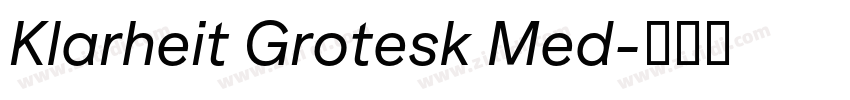 Klarheit Grotesk Med字体转换 Klarheit Grotesk Med字体转换